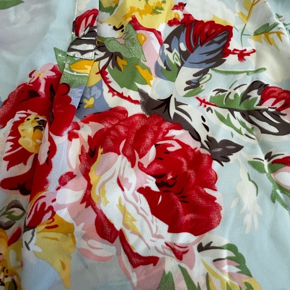 KENAR floral with blue  sleeveless long top, ladies size small. So colourful - Picture 6 of 7